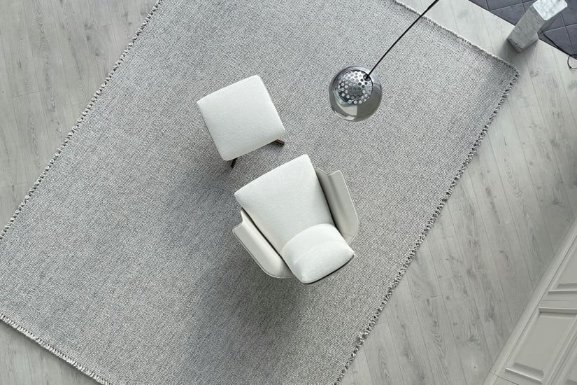 Fauteuil et Pouf Clori en tissu blanc (Offre Expo) Giorgetti - 6