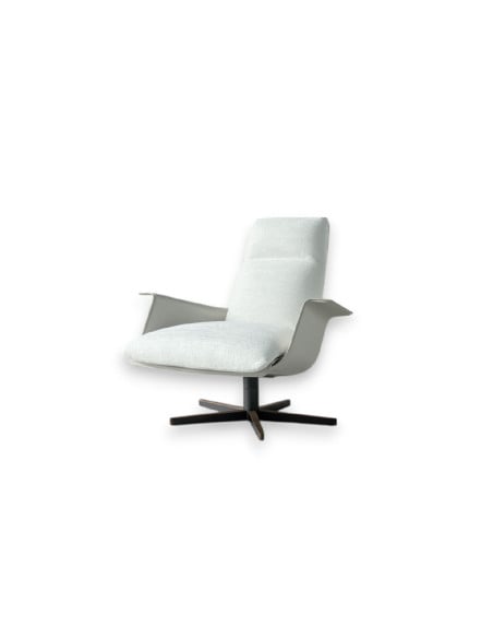 Poltrona e Pouf Clori in tessuto bianco (Offerta Expo) Giorgetti - 8