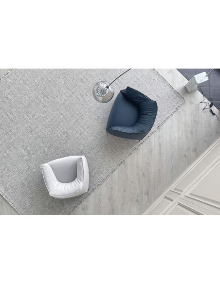 Poltrona Archibald Large in pelle blu (Offerta Expo) Poltrona Frau - 6