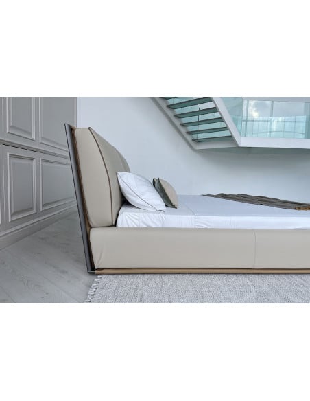 Letto Adam in pelle beige (Offerta Expo) Giorgetti - 3