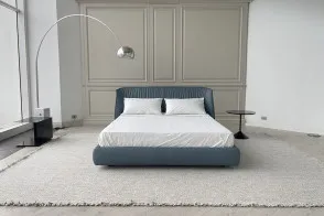 Archibald Blue Leather Bed (Expo Offer) Poltrona Frau - 8 2