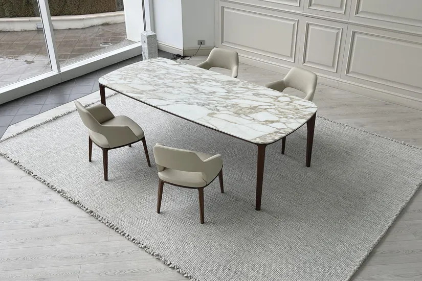 Tavolo Henry in marmo Calacatta (Offerta Expo) Poliform - 2