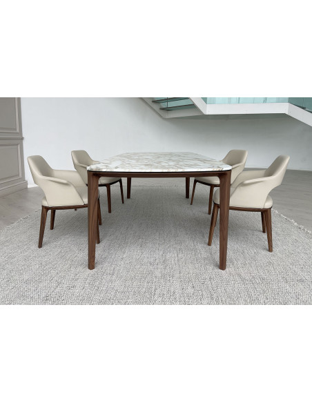 Table Henry en marbre Calacatta (Offre Expo) Poliform - 1