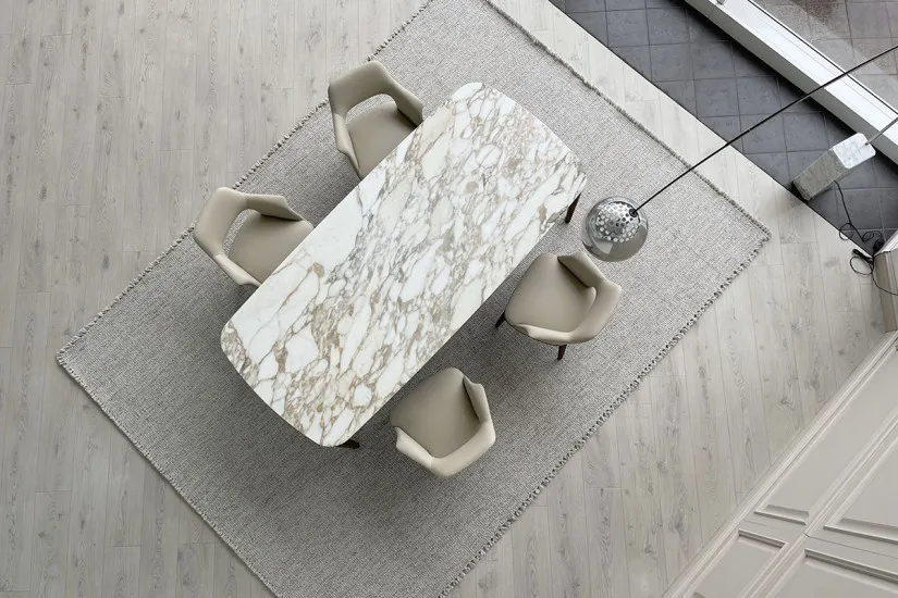 Table Henry en marbre Calacatta (Offre Expo) Poliform - 3