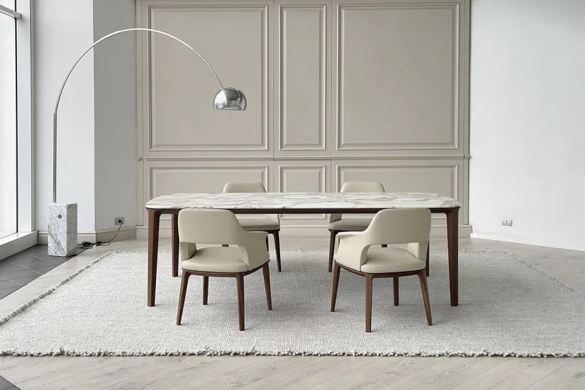 Table Henry en marbre Calacatta (Offre Expo) Poliform - 5
