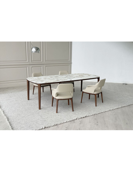 Table Henry en marbre Calacatta (Offre Expo) Poliform - 6