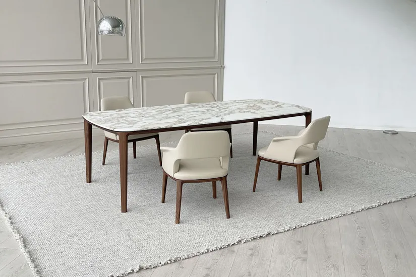 Table Henry en marbre Calacatta (Offre Expo) Poliform - 6