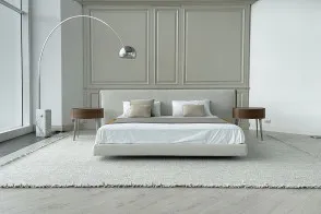 Yume Bed in Sand-Colored Fabric (Expo Offer) Poliform - 9 2