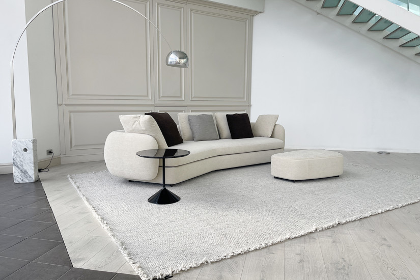 Divan Saint-German boomerang en tissu (Offre Expo) Poliform - 2
