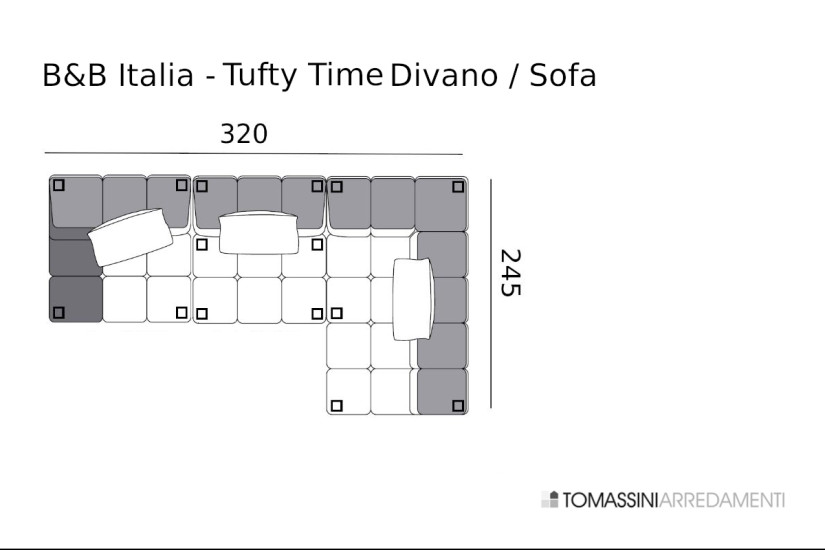 Tufty-Time Green Sofa (Expo Offer) B&B Italia - 7