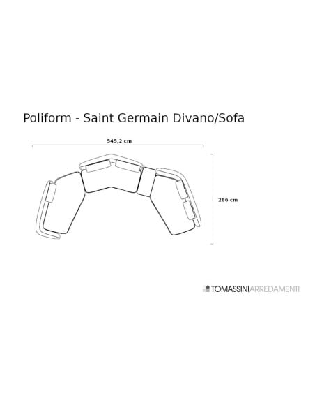 Saint Germain Beige Sofa (Expo Offer) Poliform - 7