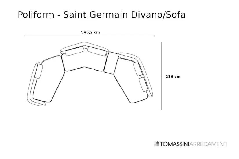 Divano Saint-Germain beige (Offerta Expo) Poliform - 7