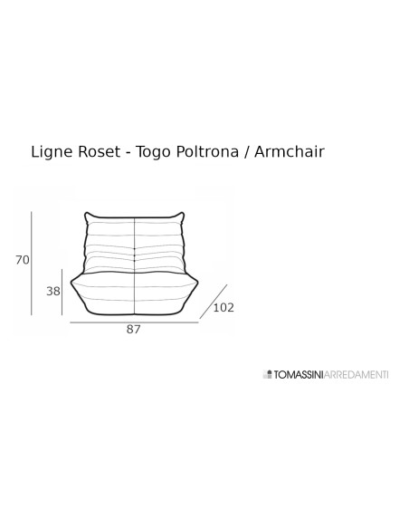 Togo Pink Armchair (Expo Offer) Ligne Roset - 7