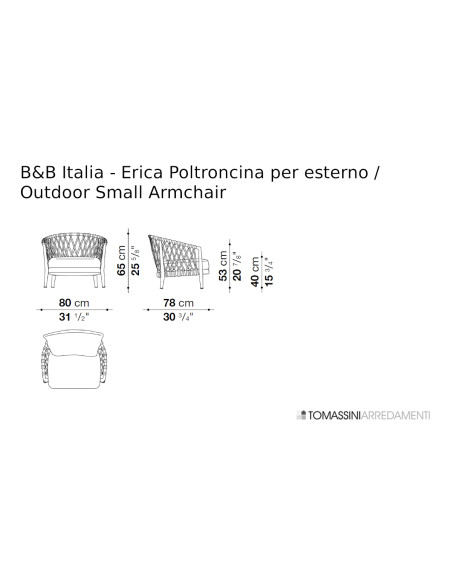 Poltroncina da esterno Erica (Offerta Expo) B&B Italia Outdoor - 7