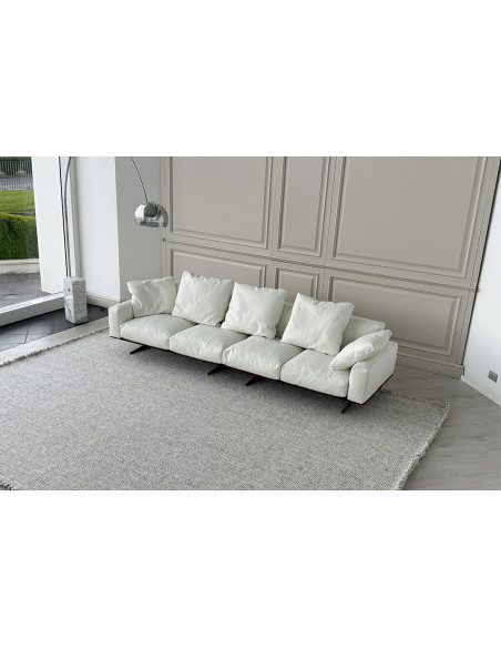 Canapé Soft Dream en cuir blanc (Offre Expo) Flexform - 3