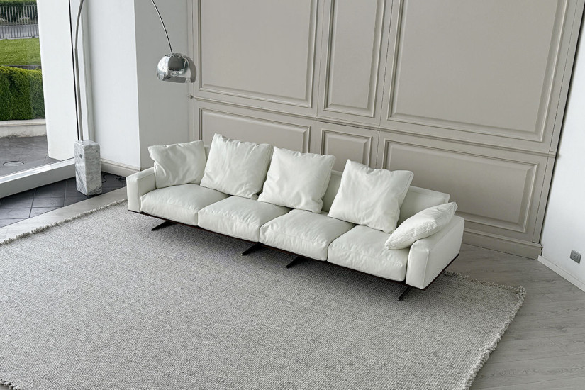 Canapé Soft Dream en cuir blanc (Offre Expo) Flexform - 3