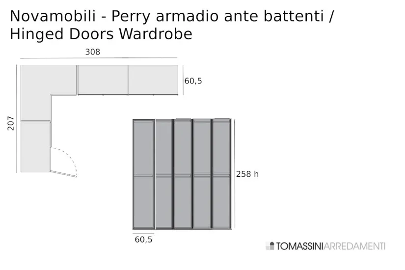 Perry Hinged Doors Wardrobe (Expo Offer)  - 9