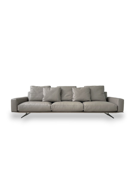 Divano Soft Dream in pelle grigia (Offerta Expo) Flexform - 7