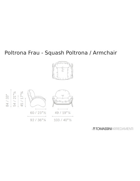 Squash Beige Armchair (Expo Offer) Poltrona Frau - 8