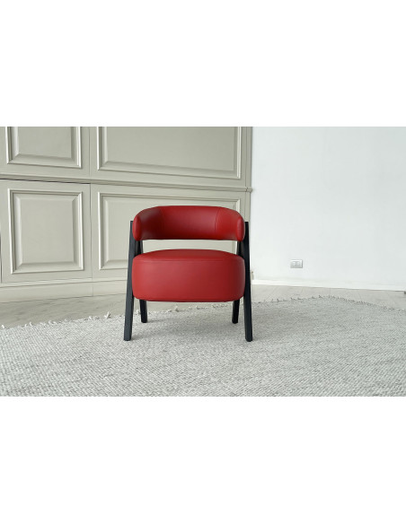 Petit Fauteuil Loai Rouge (Offre Expo) Poliform - 1