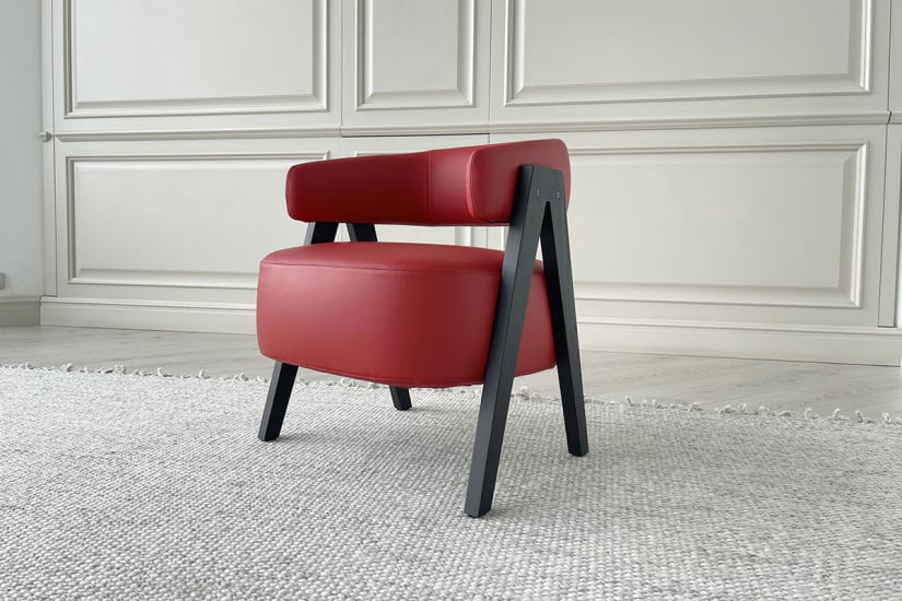 Petit Fauteuil Loai Rouge (Offre Expo) Poliform - 2
