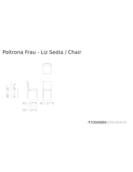 Chaise Liz Beige (Offre Expo) Poltrona Frau - 7
