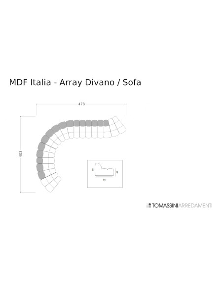 Canapé Array Blanc (Offre Expo) MDF Italia - 10
