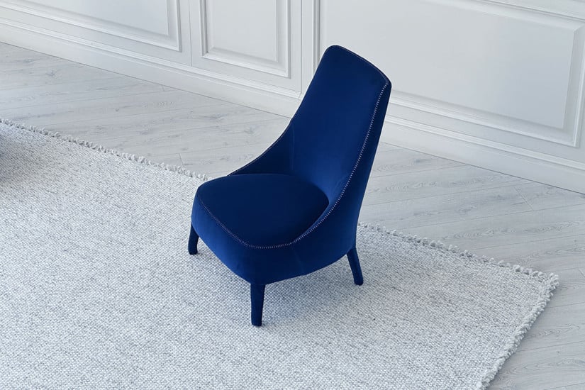 Fauteuil Bergère Febo bleu (Offre Expo) Maxalto - 5