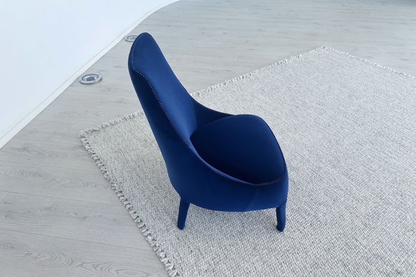 Poltrona Bergère Febo blu (Offerta Expo) Maxalto - 3