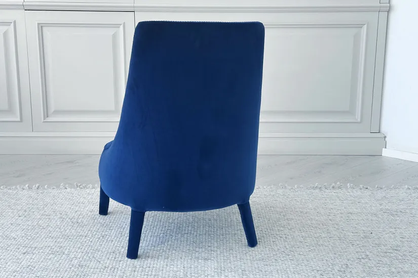 Febo Blue Bergère Armchair Maxalto - 4