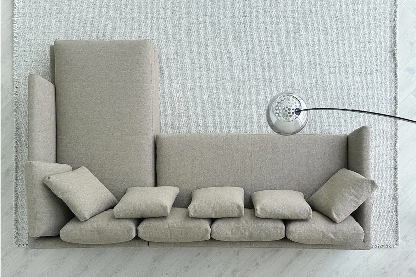 Victor Large Brown Sofa (Expo Offer) Flexform - 7