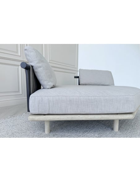 Eden Outdoor Hexagonal White Sofa Roda - 4