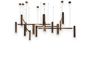 Lampe à Suspension Tubular Horizontal Henge - 1