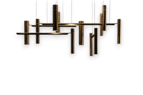 Lampada a sospensione Tubular Horizontal Henge - 1 2
