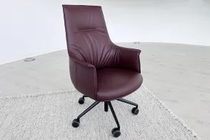Archibald Task Executive Bordeaux Armchair (Expo Offer) Poltrona Frau - 6 2