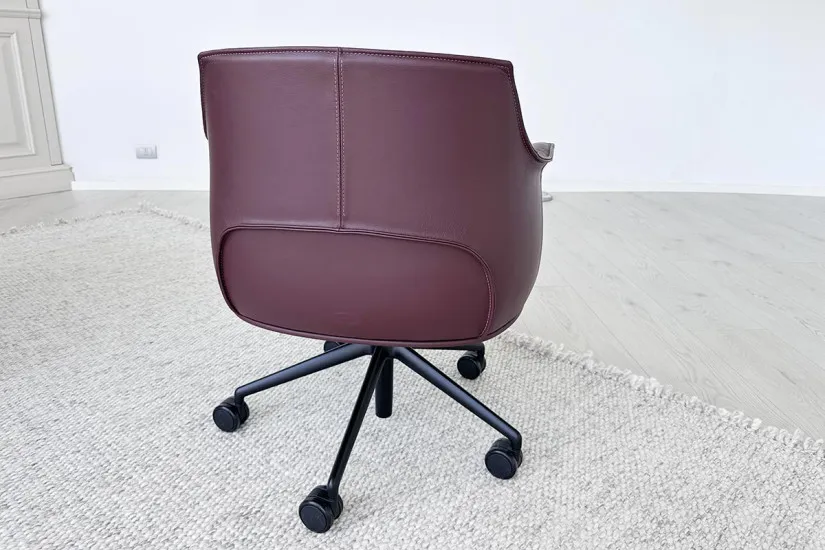Archibald Task Managerial Bordeaux Armchair (Expo Offer) Poltrona Frau - 2