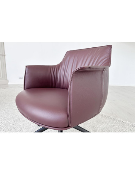 Archibald Task Managerial Bordeaux Armchair (Expo Offer) Poltrona Frau - 3