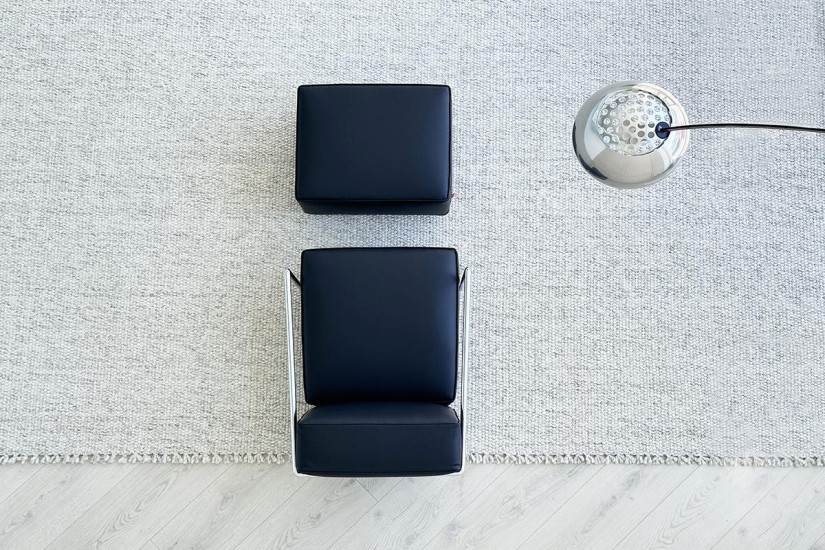 Fauteuil A.B.C. noir et pouf (Offre Expo) Flexform - 2