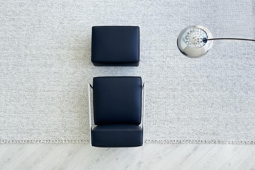 A.B.C. Black Armchair with Pouf (Expo Offer) Flexform - 2