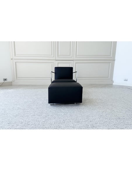 Fauteuil A.B.C. noir et pouf (Offre Expo) Flexform - 3