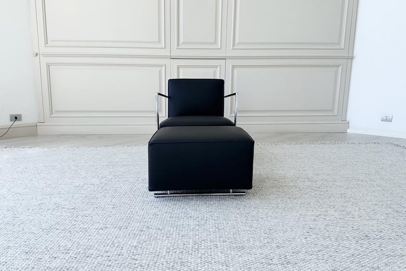 A.B.C. Black Armchair with Pouf (Expo Offer) Flexform - 3