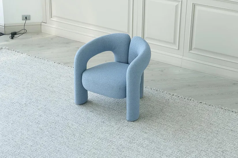 Dudet Light Blue Armchair (Expo Offer) Cassina - 5