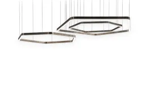 Light Ring Horizontal Polygonal Suspension Lamp Henge - 1 2