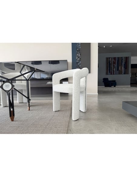Sedia Dudet in tessuto bianco (Offerta Expo) Cassina - 1