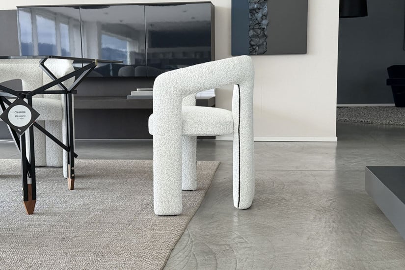 Sedia Dudet in tessuto bianco (Offerta Expo) Cassina - 2
