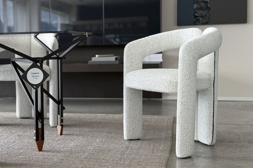 Dudet White Fabric Chair (Expo Offer) Cassina - 7