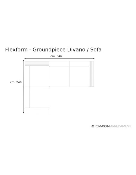 Canapé Groundpiece blanc (Offre Expo) Flexform - 9