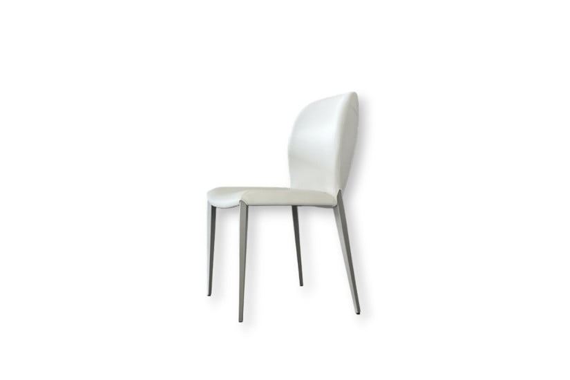 Chaise Nancy ML en cuir blanc (Offre Expo) Cattelan Italia - 8
