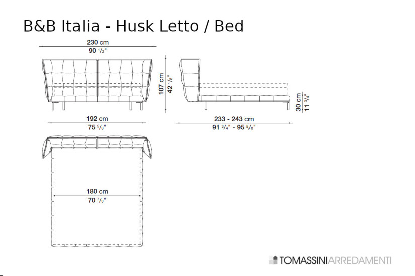 Letto Husk giallo (Offerta Expo) B&B Italia - 8