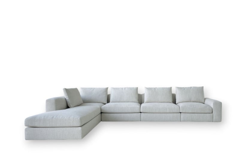 Divano Dune in tessuto bianco (Offerta Expo) - Poliform